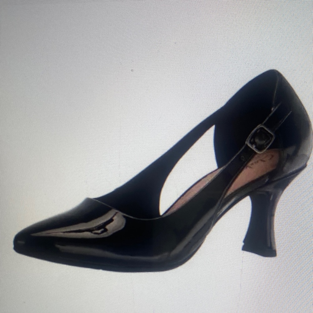 Clarks Glossy Black Heels